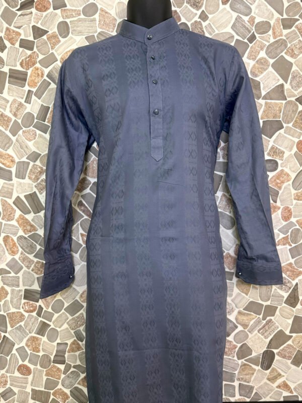 Self Printed Light Blue Kurta