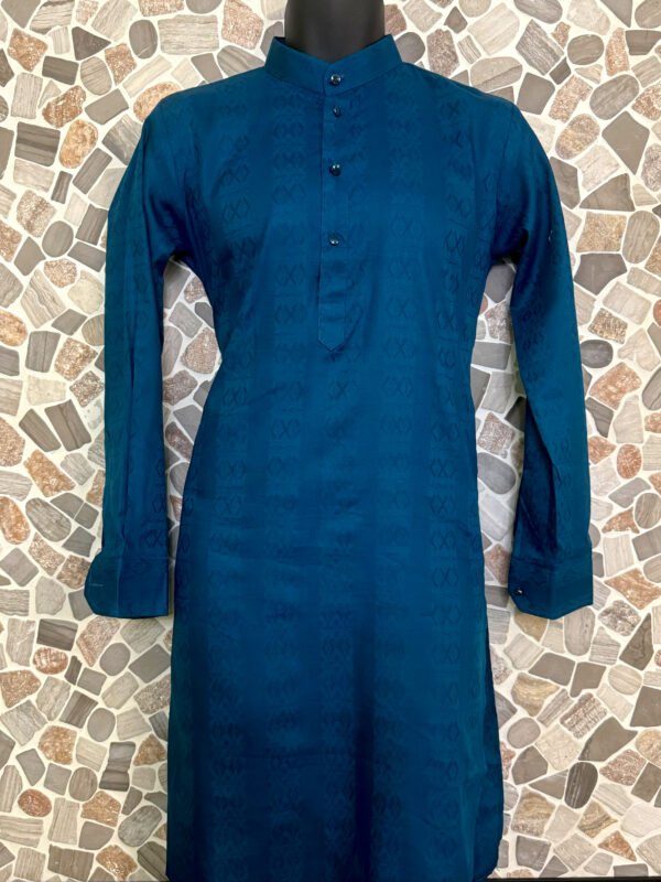 Self Printed Blue Kurta