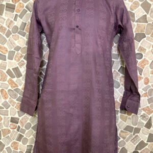 Self Printed Purple Kurta